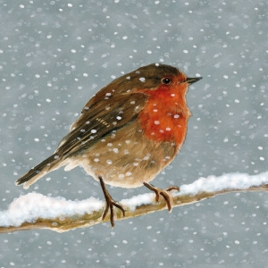 SNOW IS FALLING 33X33 