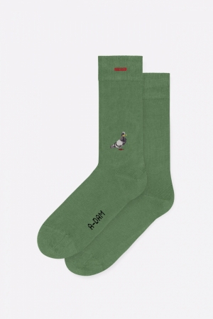 CASUAL SOCKS PIGEON GREEN