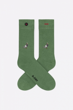 CASUAL SOCKS PIGEON GREEN