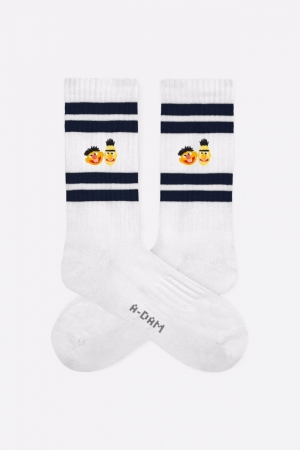 BERT & ERNIE - SPORT SOCKS WHITE