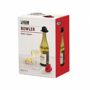 BOWLER BOTTLE STOPPERS - SET VAN 2 
