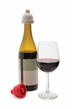 BEANIE BOTTLE STOPPERS - SET VAN 2 