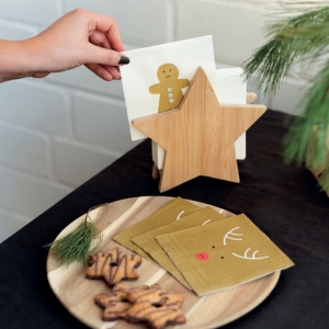 COCKTAIL NAPKIN - GINGERBREAD 