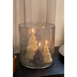 CANDLE WINDY TREE L GOLD