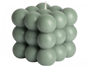 GUSTA KAARS CUBE 8,5x8cm  LICHTGROEN