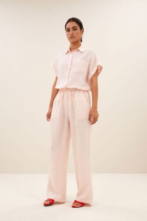 ROBYN LINEN PANTS CIPRIA PINK