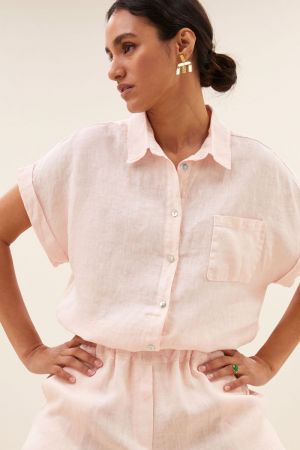 ROBYN LINEN PANTS CIPRIA PINK