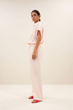 ROBYN LINEN PANTS CIPRIA PINK