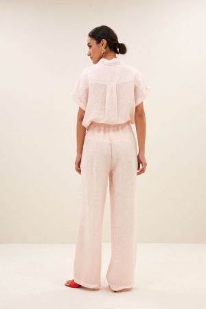 ROBYN LINEN PANTS CIPRIA PINK