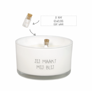 FLESSENPOST SOJA KAARS - JIJ MAAKT MIJ BLIJ WIT