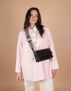STELLA - BAG BLACK CLASSIC LEATHER ZWART