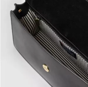 STELLA - BAG BLACK CLASSIC LEATHER ZWART