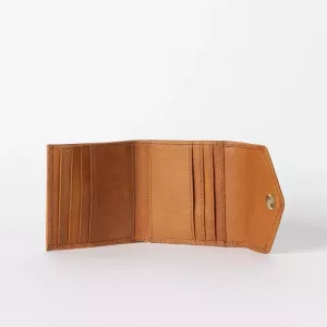 GEORGIES WALLET - COGNAC STROMBOLI LEATHER COGNAC