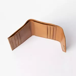 GEORGIES WALLET - COGNAC STROMBOLI LEATHER COGNAC