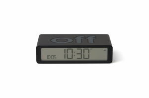 FLIP DIGITAL ALARM CLOCK CLASSIC BLACK