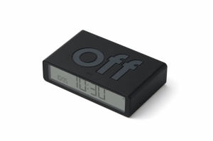 FLIP DIGITAL ALARM CLOCK CLASSIC BLACK