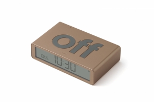 FLIP DIGITAL ALARM CLOCK CLASSIC GOLD