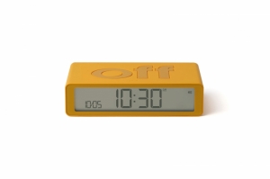 FLIP DIGITAL ALARM CLOCK YELLOW