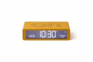 FLIP DIGITAL ALARM CLOCK YELLOW