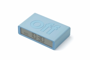 FLIP DIGITAL ALARM CLOCK LIGHT BLUE
