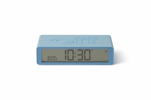 FLIP DIGITAL ALARM CLOCK LIGHT BLUE
