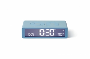FLIP DIGITAL ALARM CLOCK LIGHT BLUE