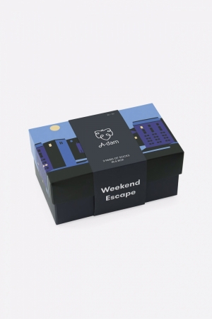 WEEKEND ESCAPE - CASUAL SOCKS 3PACK 