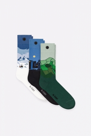 WEEKEND ESCAPE - CASUAL SOCKS 3PACK 