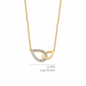 GOLD PLATED WITH WHITE CZ GOLD
