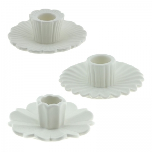 KAARSHOUDERS DAFFY - SET VAN 3 WHITE