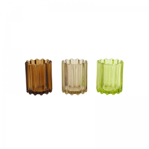 KAARSHOUDERS EVI S - SET VAN 3 BEIGE