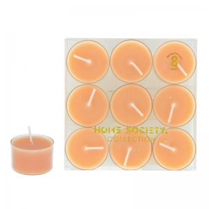 TEALIGHT SET 9 PEACH
