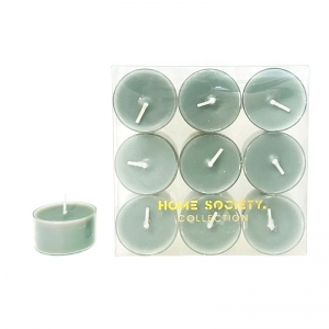 TEALIGHT SET 9 CELADON