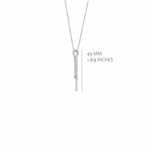 RHODIUM PLATED SET WITH WHITE CZ SILVER