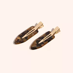 RUBY CLIPS GOLD BROWN