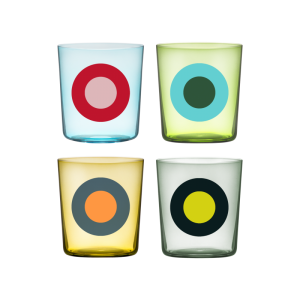 GLAZEN DOTS, SET VAN 4 NO.1 