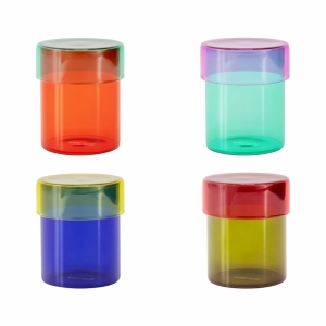 GLAZEN POT - SET VAN 4 
