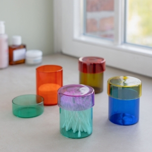 GLAZEN POT - SET VAN 4 