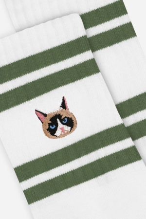CREW SOCKS KATTENGEZICHT 