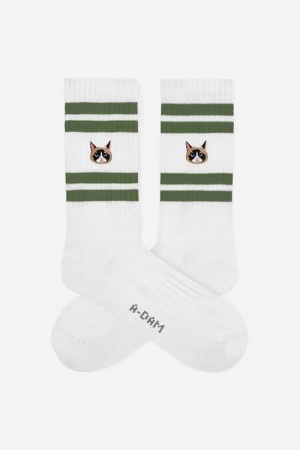 CREW SOCKS KATTENGEZICHT 