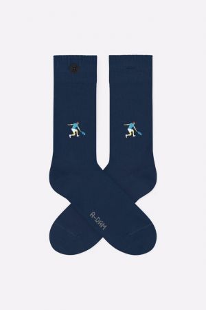 CASUAL SOCKS NAVY TENNIS PLAYER 