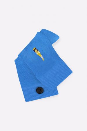 CASUAL SOCKS BLUE BEER 