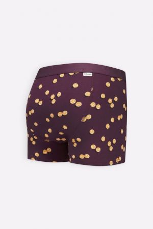 BURGUNDY TENNIS BALLS - BOXERSHORT 