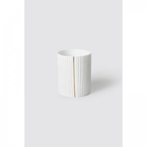 TEALIGHT HOLDER PLEATED WIT