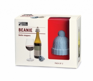 BEANIE BOTTLE STOPPERS - SET VAN 2 