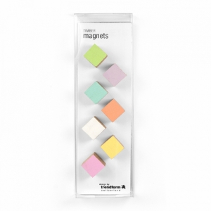 MAGNETEN - HOUTEN GEKLEURDE BLOKJES - SET VAN 7 