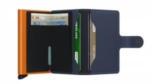 MINIWALLET MATTE NIGHTBLUE & ORANGE NIGHTBLUE/ORANG