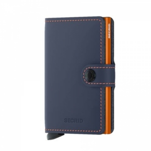 MINIWALLET MATTE NIGHTBLUE & ORANGE NIGHTBLUE/ORANG