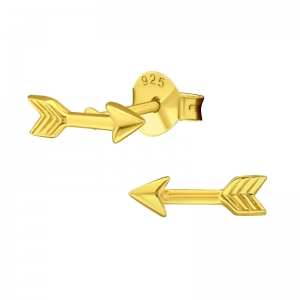 PIJLTJES - 925 SILVER EARSTUDS GOLD