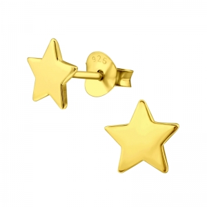 STERRETJES - 925 SILVER EARSTUDS GOLD